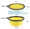 Food Water Feeder Silicone Portable Folding collapsible dog bowl, pocket foldable silicone travel pet food dog bowl, bag