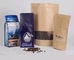 Kraft Paper Bags, Zip Lock Stand-Up Reusable Sealing Food Pouches With Transparent Window And Tear Notch For Storing ,Co